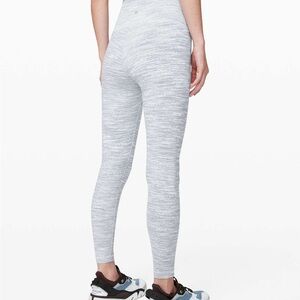 Lululemon Wunder Under High-Rise Tight 25" Luxtreme Space Sheer Blue